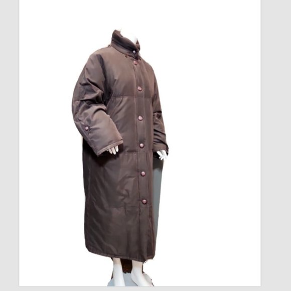 Perry Ellis Bloomingdale’s Parka Down Coat Long - Picture 5 of 13